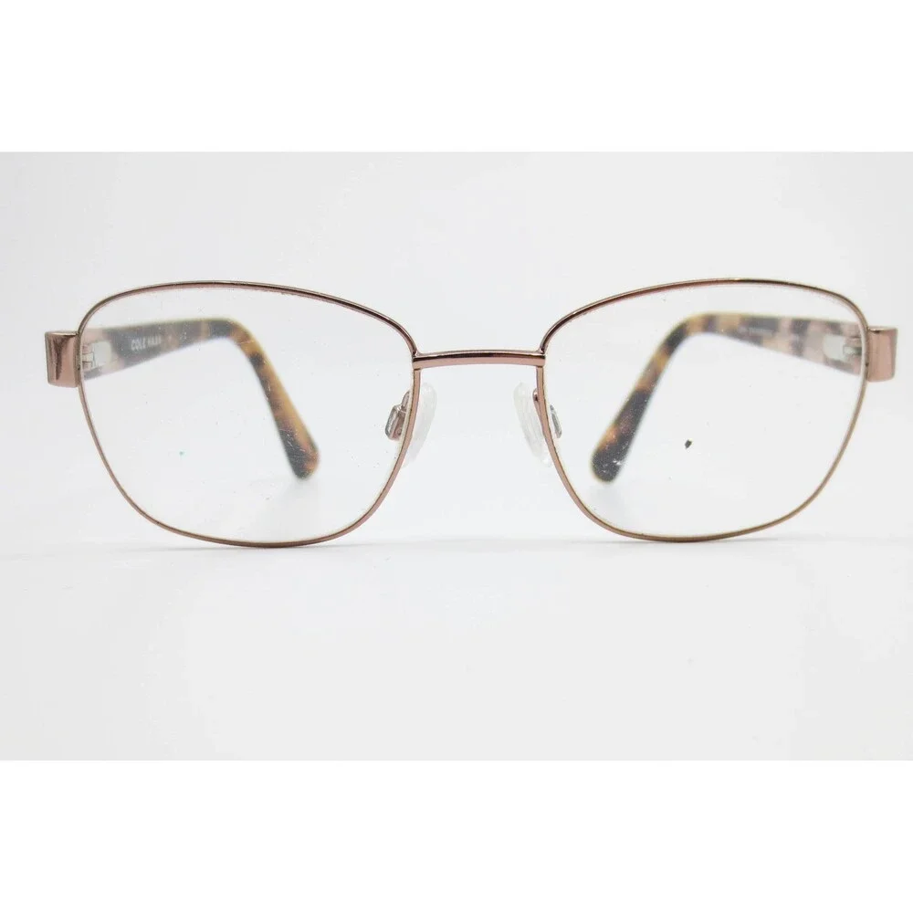 Cole Haan CH5008 Rose Gold Tortoise Eyeglasses Frames 50-17-135 Womens Eyewear